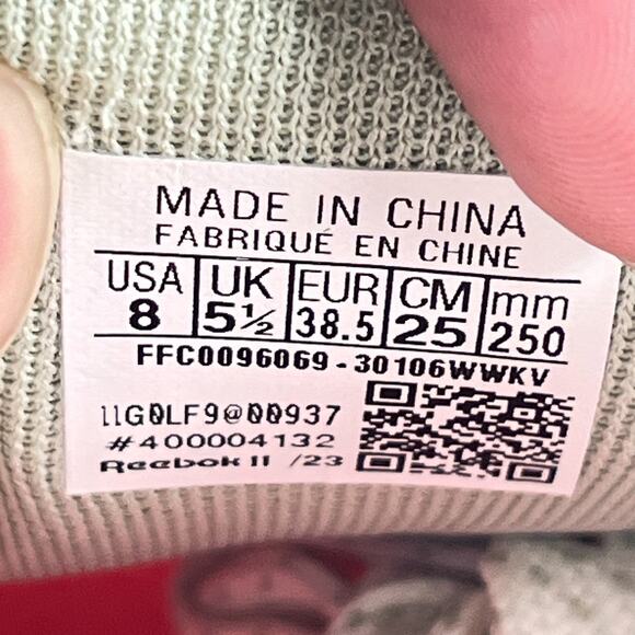 Reebok Womens Zig Dynamica White Green Athletic Running Shoes Women's Size 8 - Picture 10 of 11